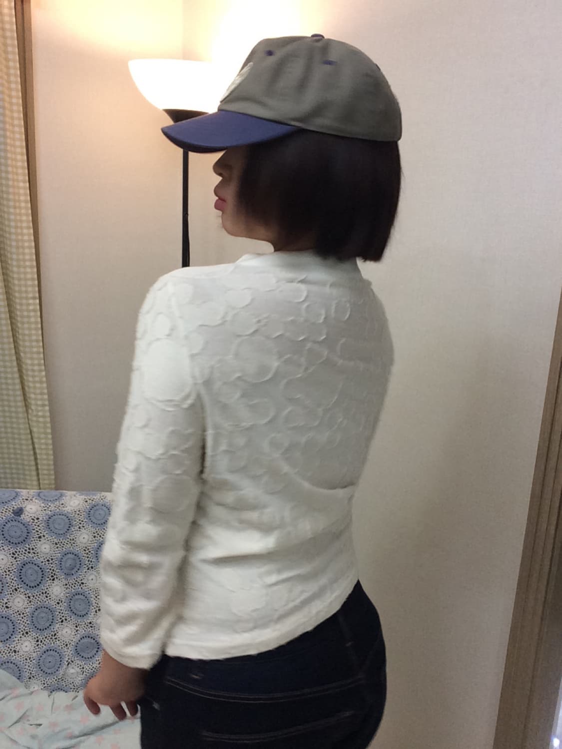 도트 물방울 자개 가디건 상품이미지2