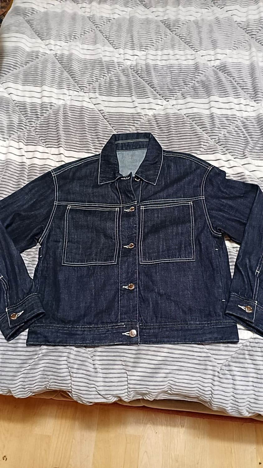 스파오 오버핏청자켓 M 여성66 가슴58 기장61 상품이미지1