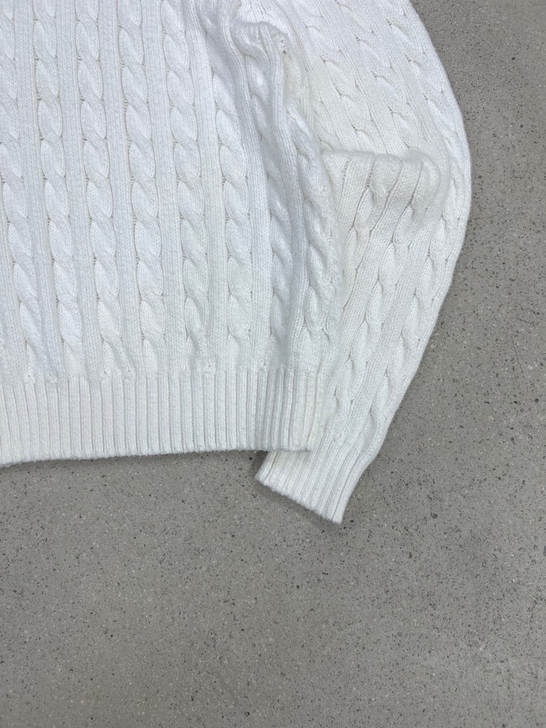 폴로 랄프로렌 화이트 래글런 케이블 니트 상품이미지6