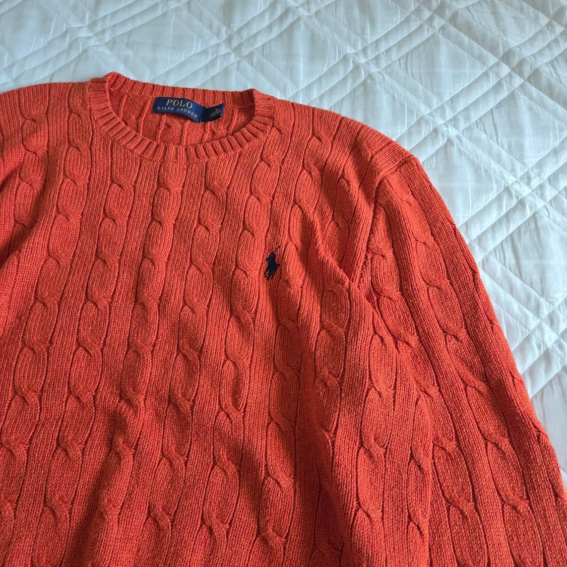 POLO RALPH LAUREN SILK 100% Cable Knit 상품이미지3