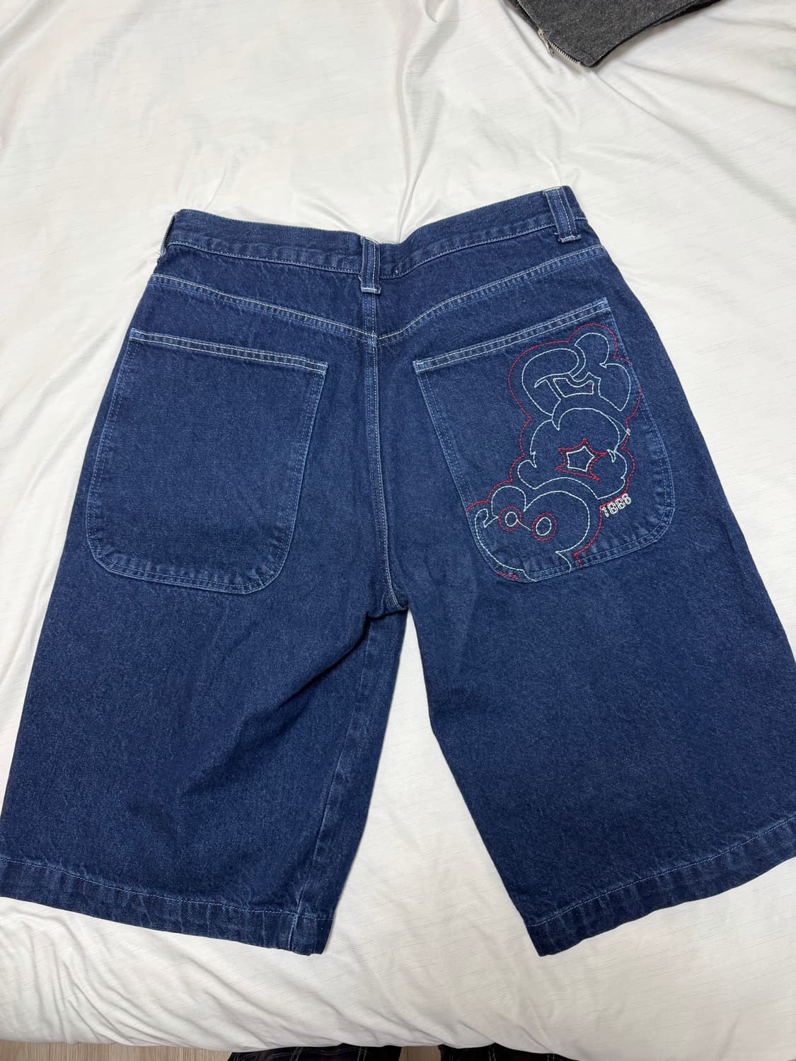 인디고 네오 스케이트 데님 쇼츠 상품이미지3