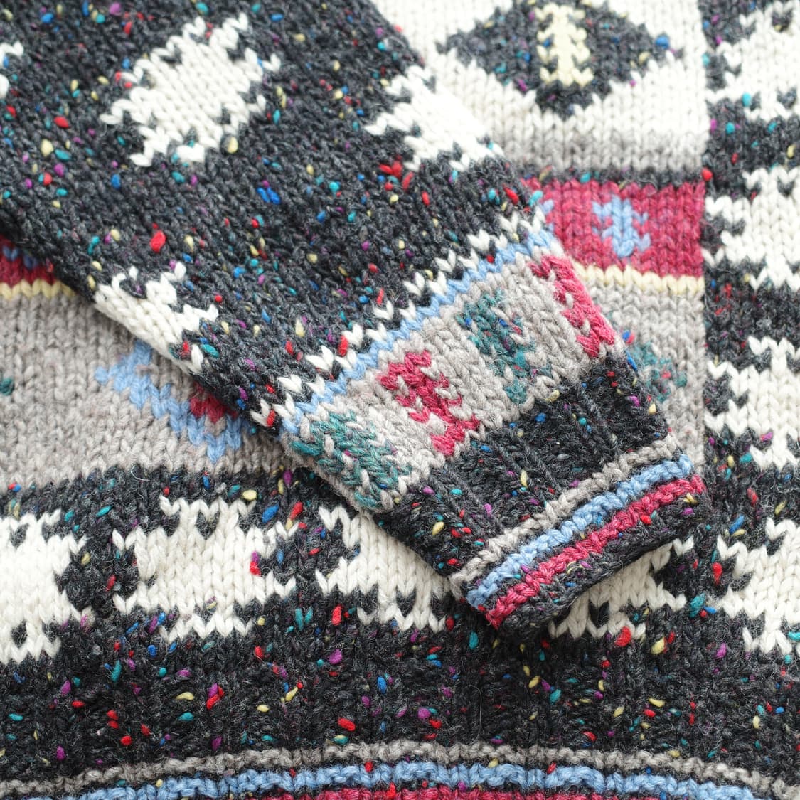 울리치 에스닉/지오메트릭 패턴 100% 울 니트 스웨터 상품이미지9