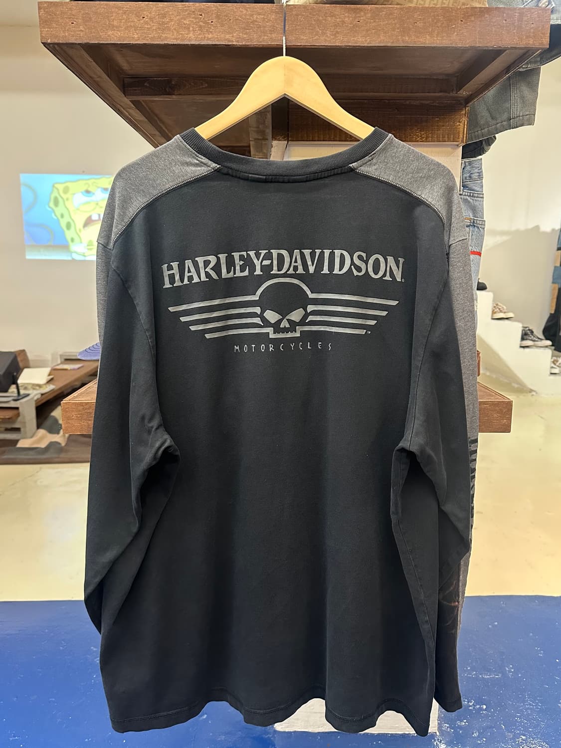 H-D 할리데이비슨 스컬 롱슬리브 상품이미지4