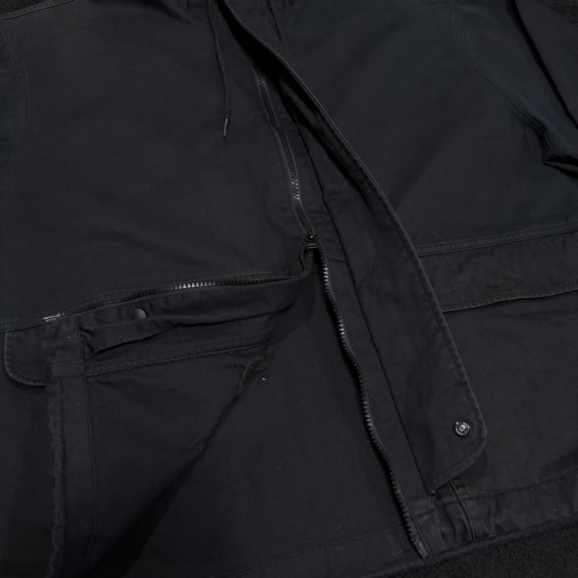 L 코드그라피 블랙 투웨이 숏 야상자켓 상품이미지3