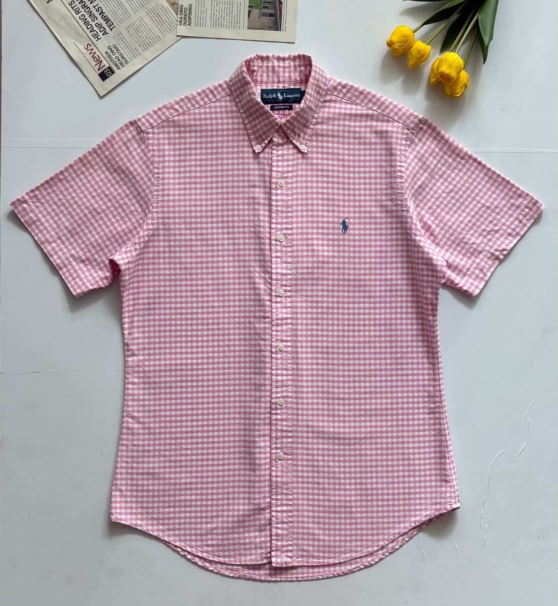 Polo 폴로랄프로렌 깅엄 체크 반팔 셔츠 상품이미지2