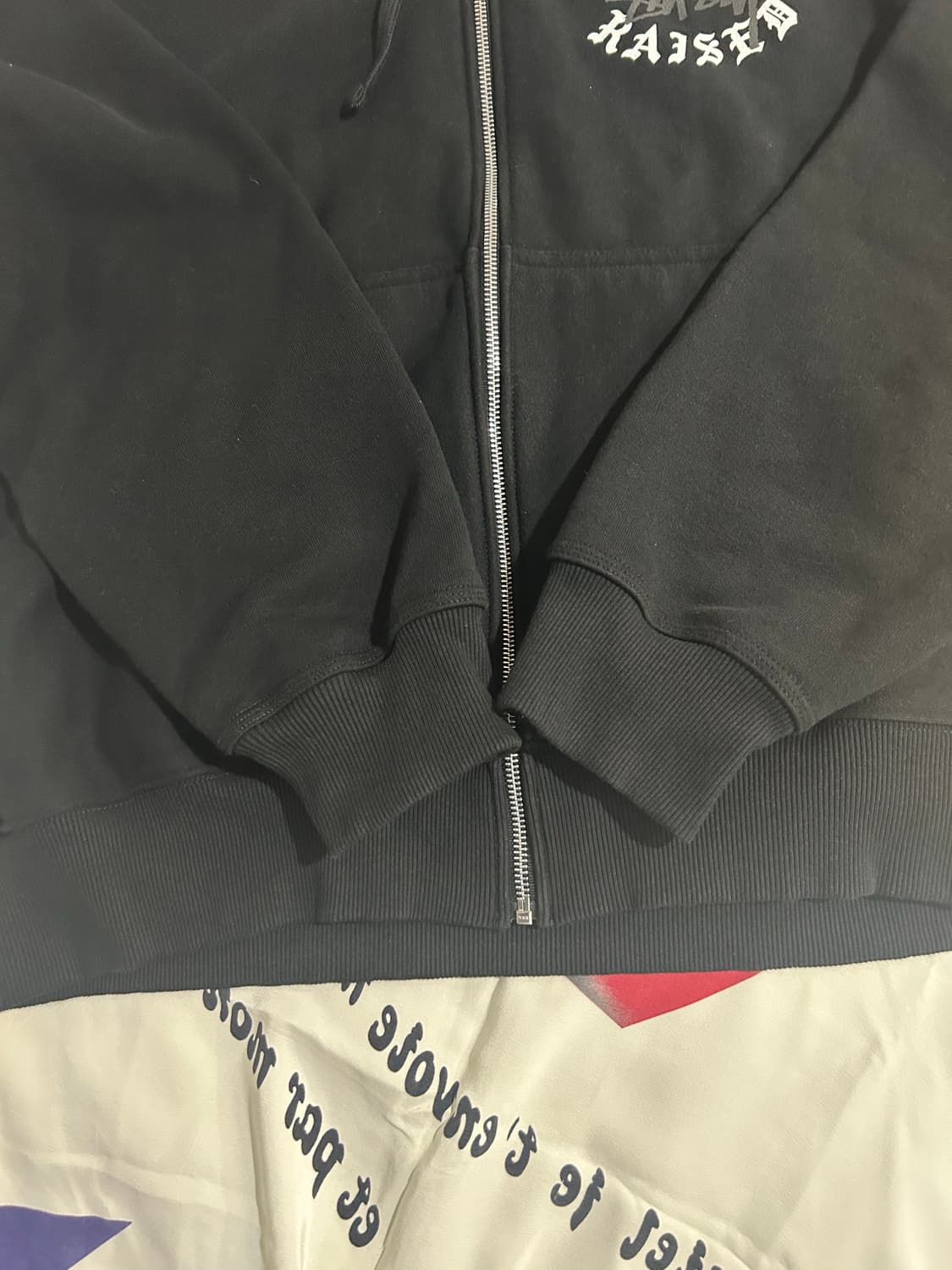 스투시 본앤레이즈드 후드집업XL블랙 상품이미지3