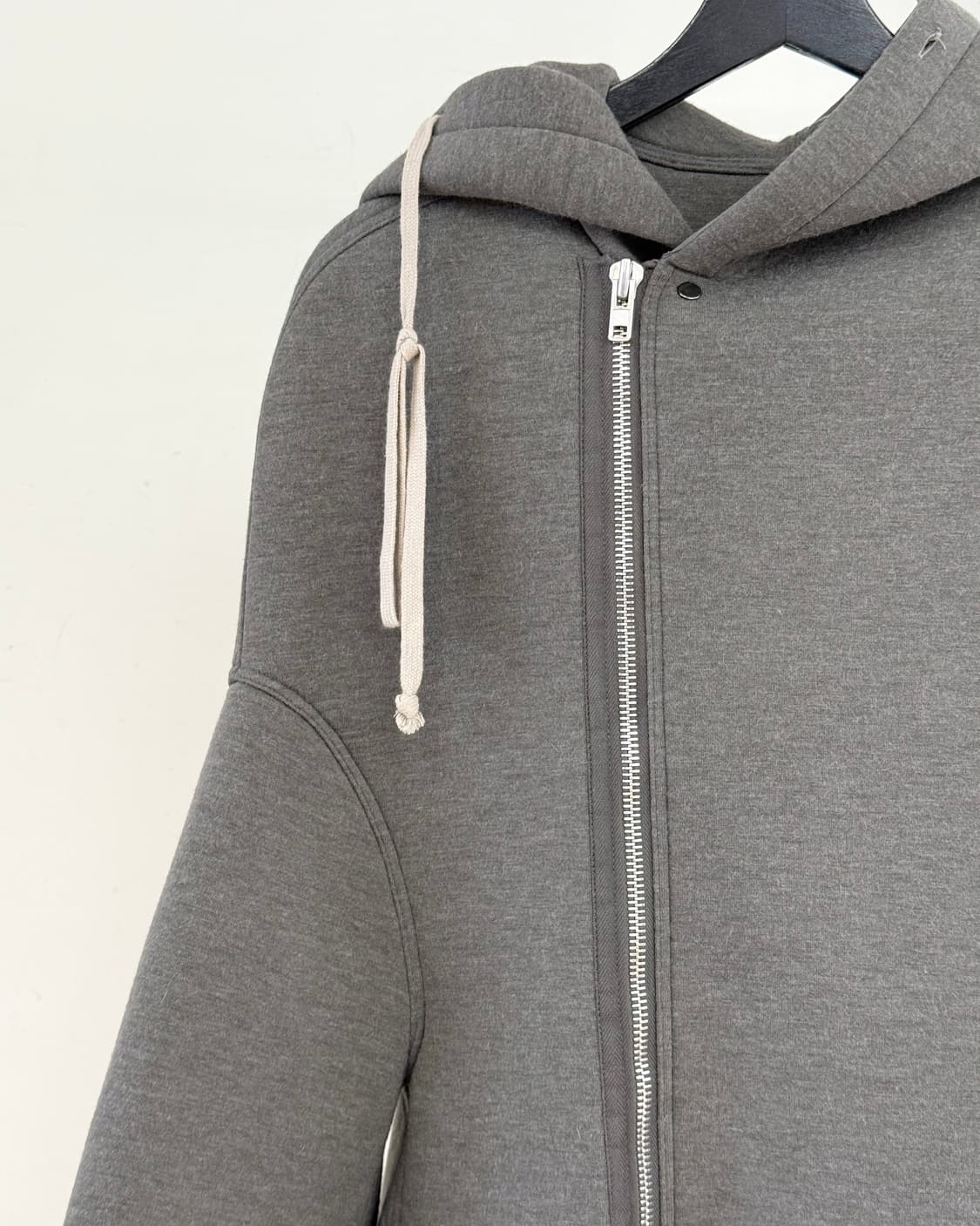 릭 오웬스 릴리즈 그레이 래글런 후드집업 상품이미지3