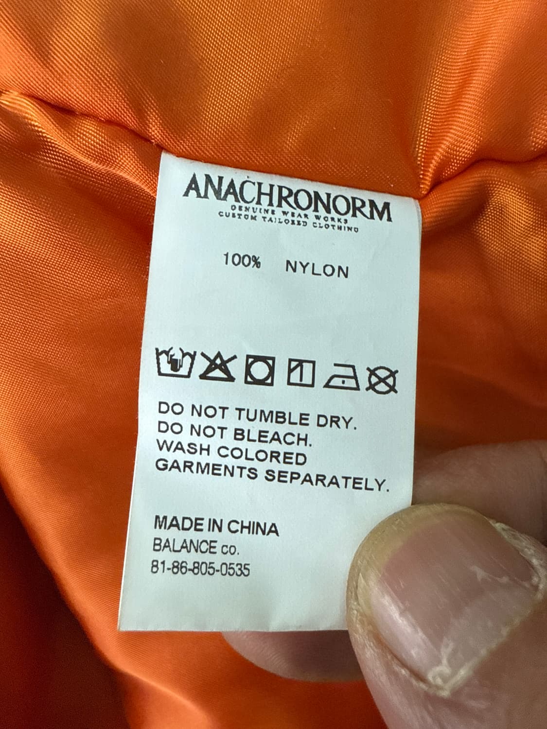 ANACHRONORM 25ss 페인팅디테일 그런지 MA-1 상품이미지8