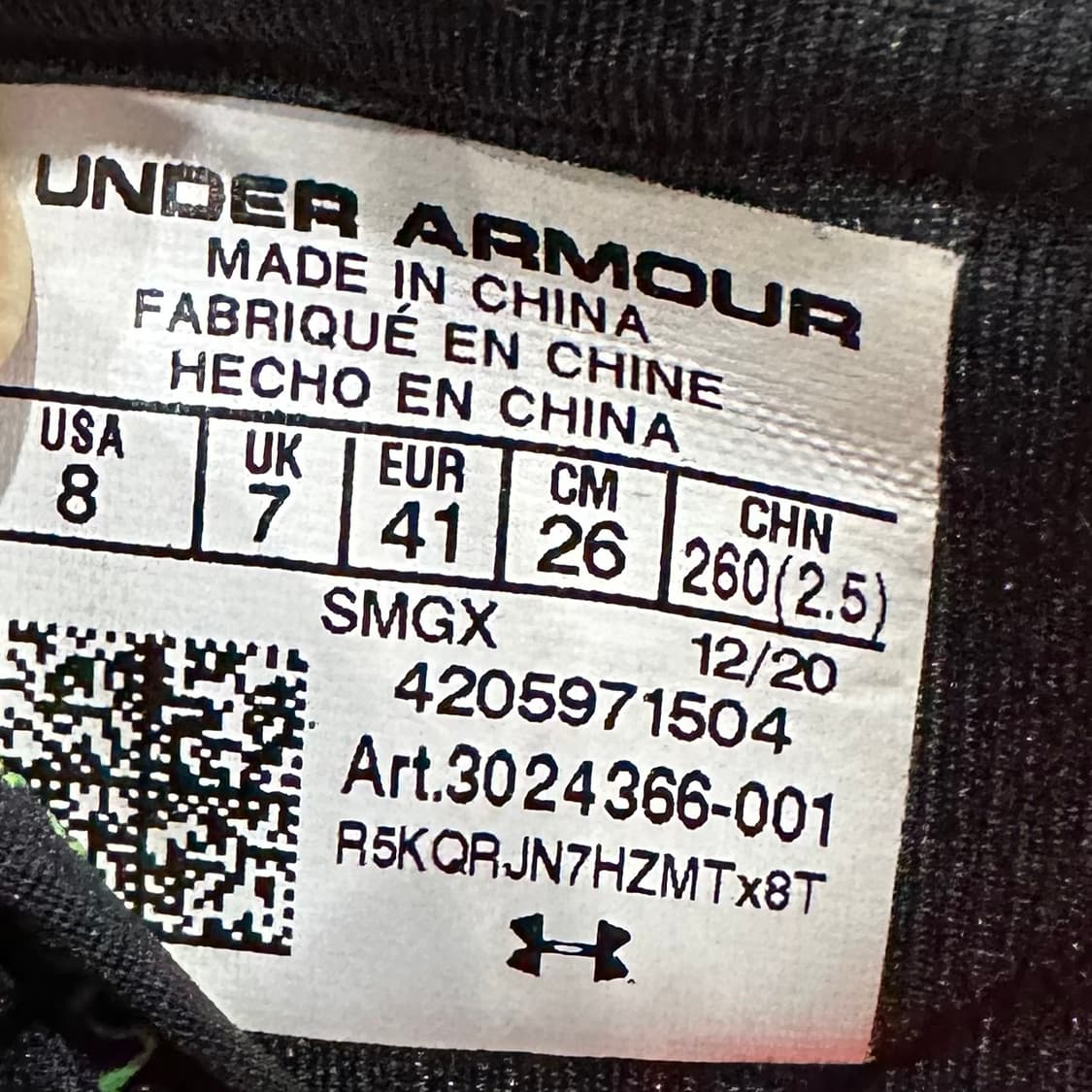 260) 언더아머 골프화 남성 UA HOVR 포지 RC 스파이크리스 상품이미지9