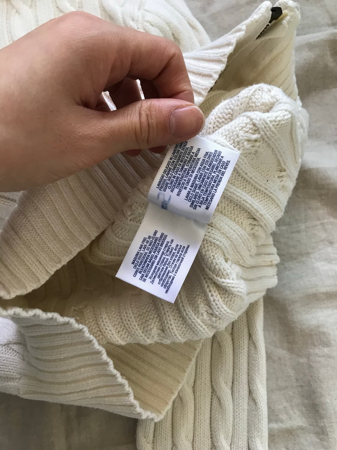 폴로 랄프로렌 포니로고 케이블 니트 후드집업 상품이미지8