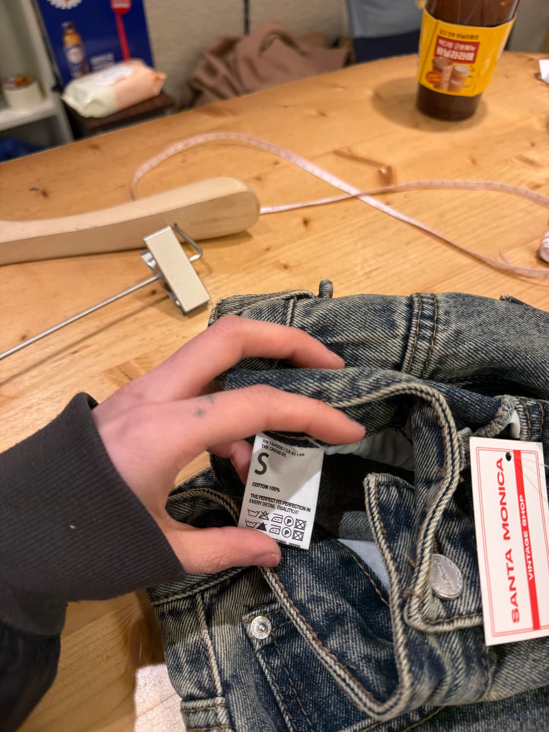 빈티지 데님 팬츠 U414 상품이미지5