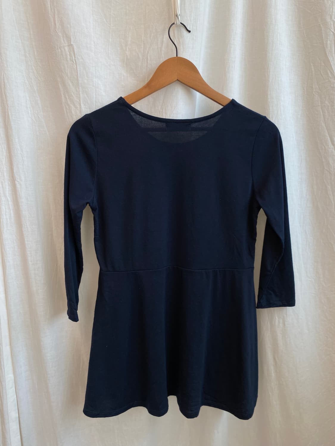 네이비 큐빅 7부탑(L) 상품이미지3