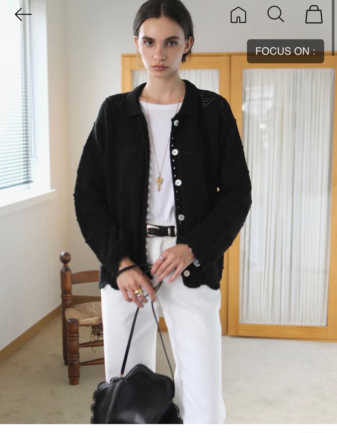 hmode 에이치모드 코튼 크로쉐 가디건 상품이미지2