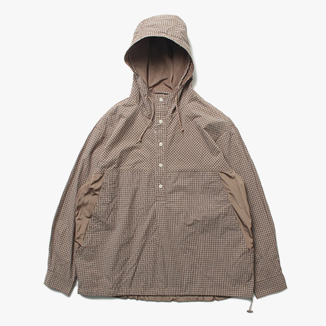  BEAMS "Brown Check Anorak" 상품이미지1