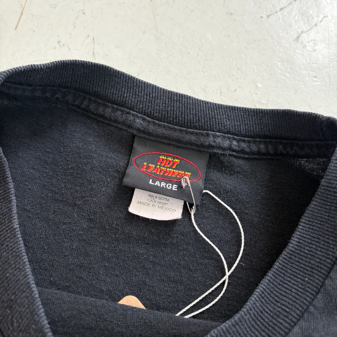 00s HOT LEATHERS 빈티지 스컬 프린팅 롱슬리브 L 상품이미지5