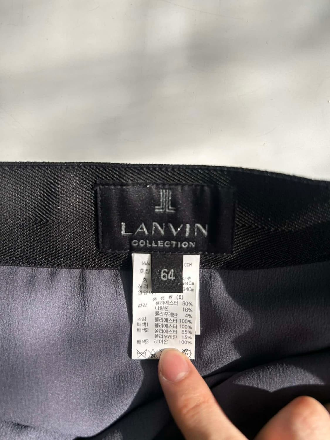 [64] 랑방 컬렉션 21년 신형 한섬 밴딩 플리츠 스커트 상품이미지5