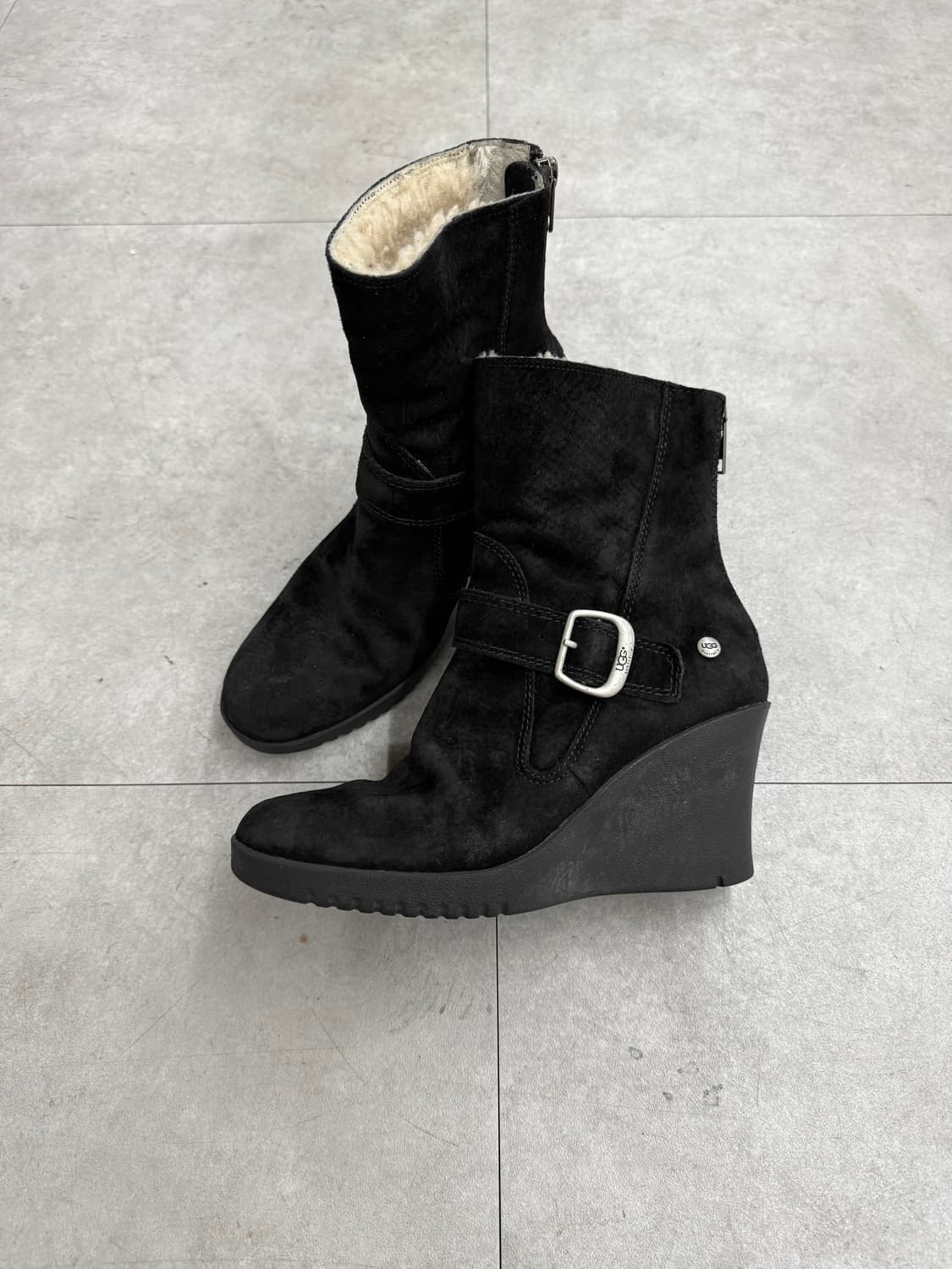 ugg 스웨이드 웨지 힐 부츠 상품이미지2