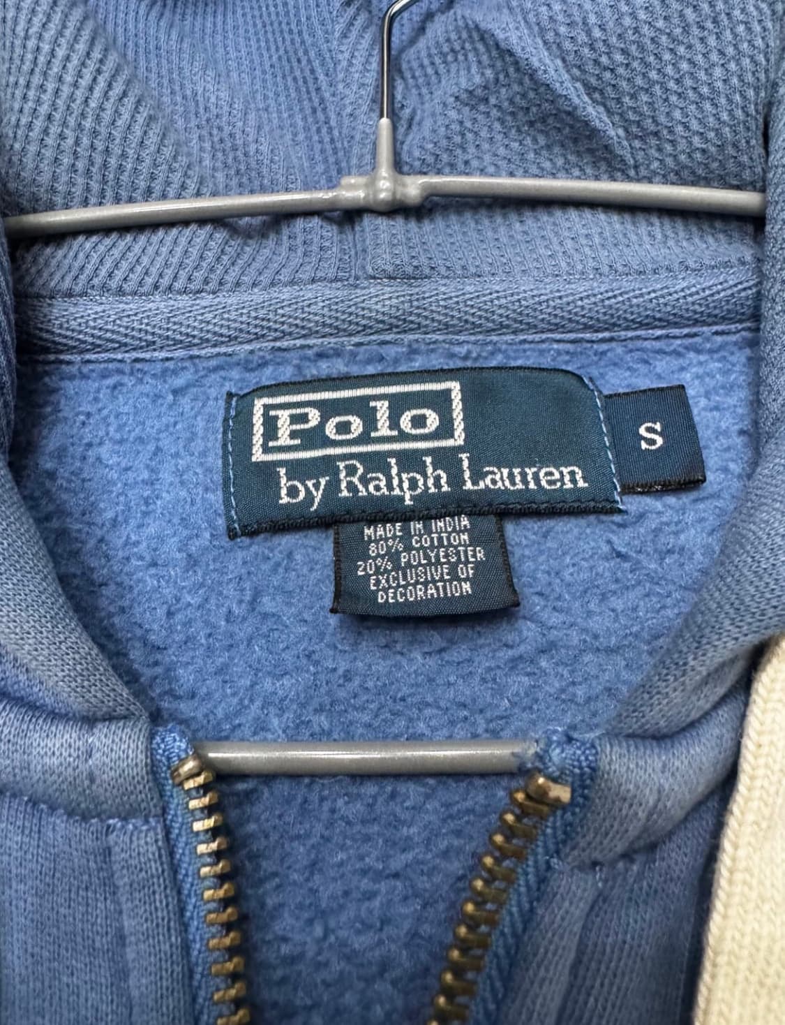 폴로 뮤트블루 후드집업 상품이미지2