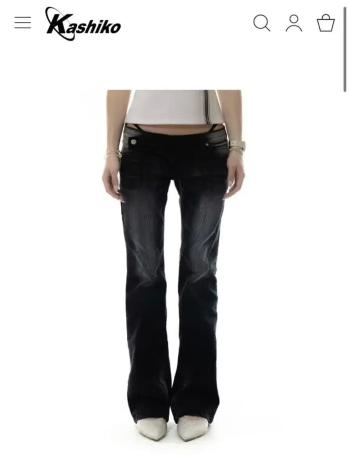 카시코 로우웨스트 워싱 진 (새상품) 상품이미지2