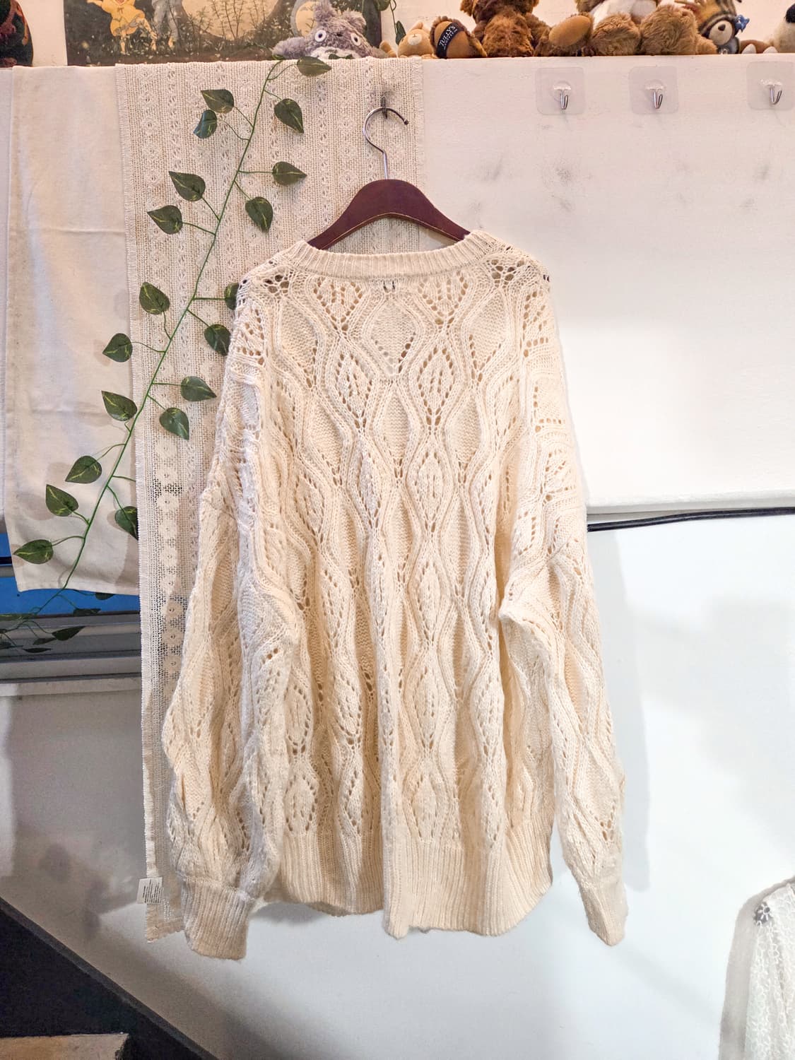 earth music 아이보리 왕가디건 [빅사이즈] 상품이미지4