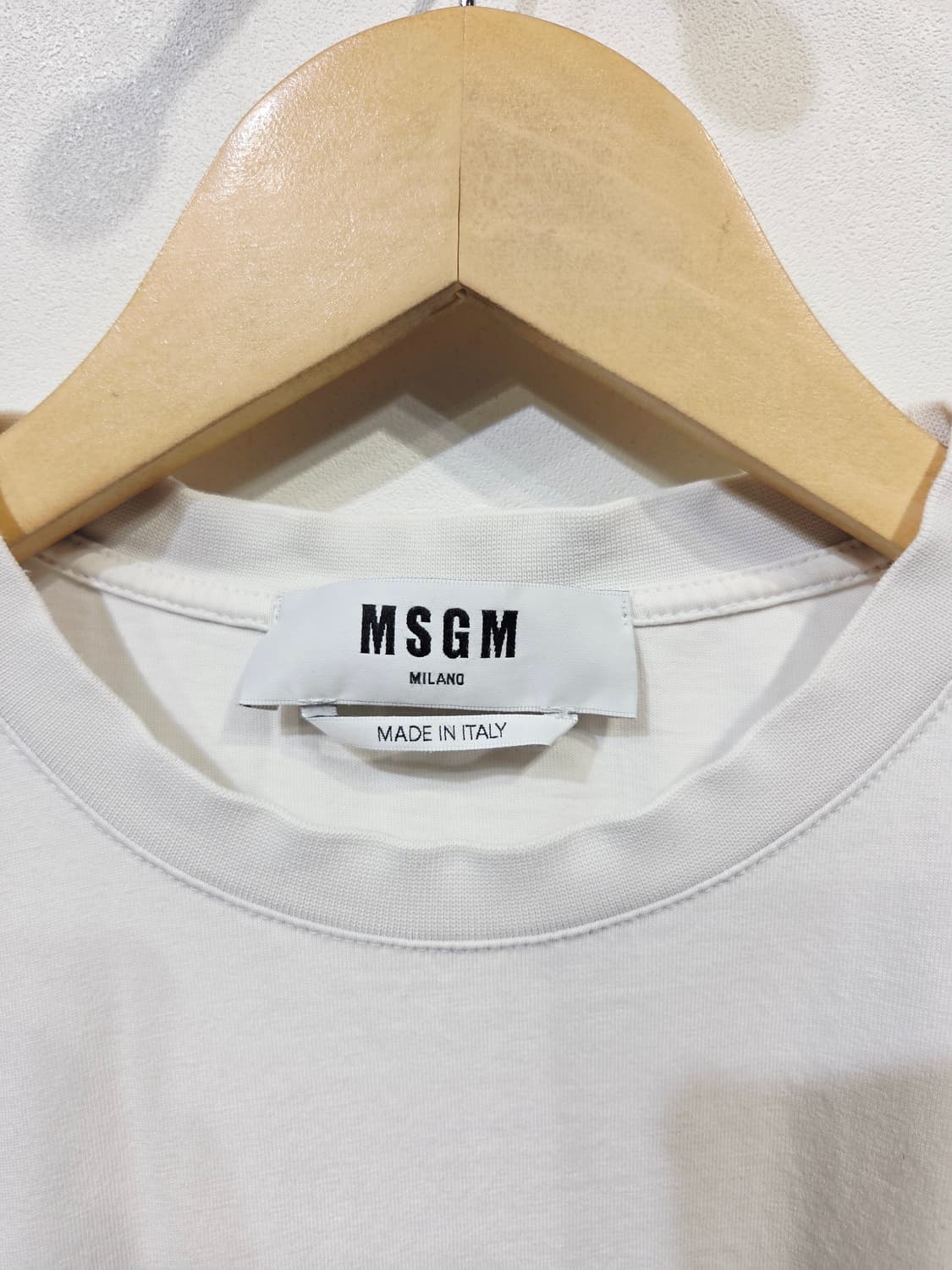 MSGM 로고 반팔 티셔츠 화이트_S 상품이미지4