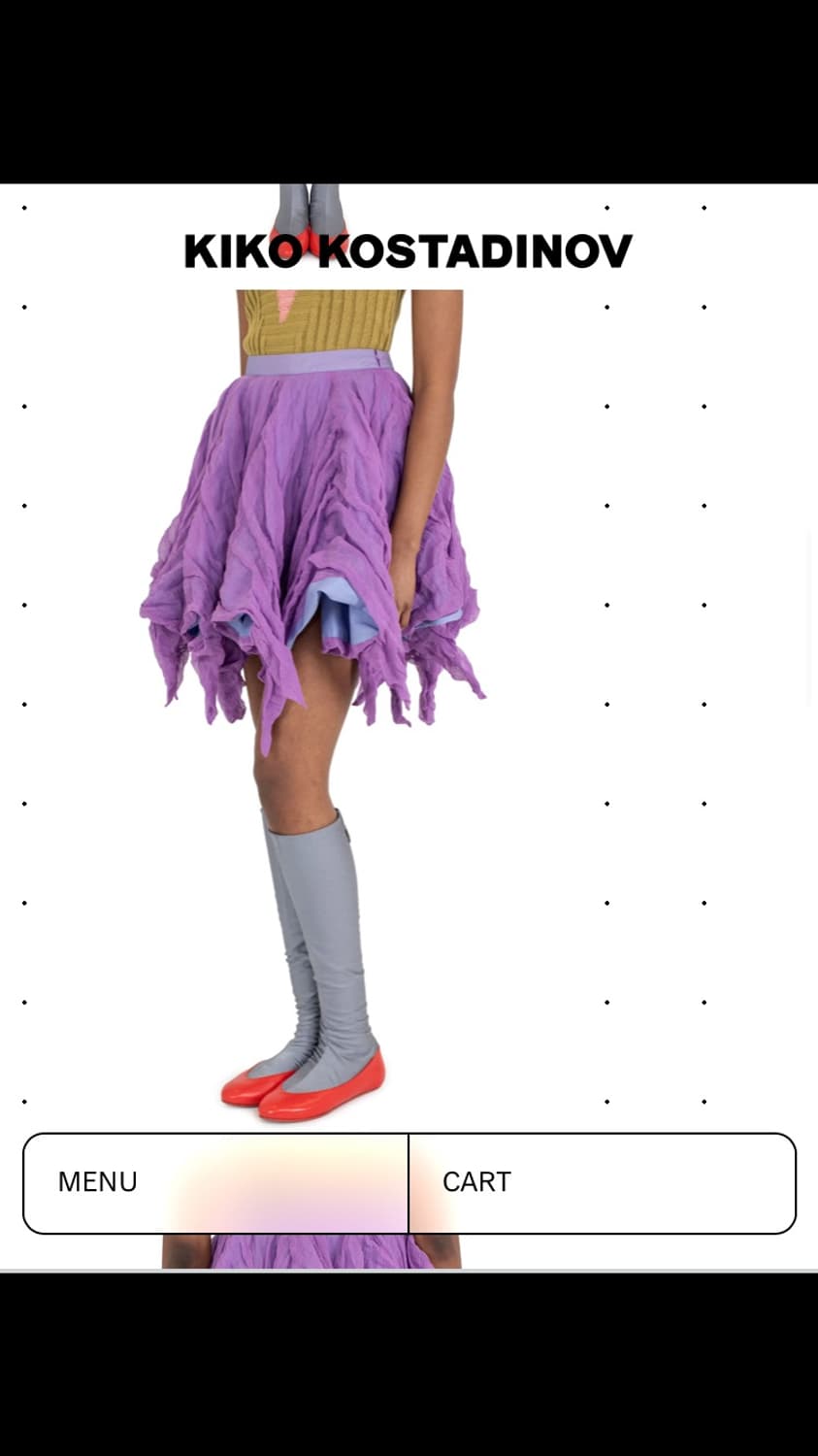 키코코스타디노브 uhura circle skirt 라일락 38사이즈 상품이미지1