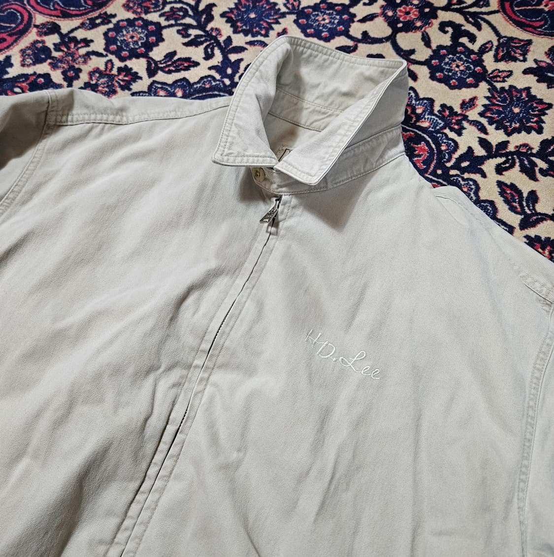 리(Lee) 90's Vintage 워크웨어 코튼 카라넥 집업자켓 상품이미지2
