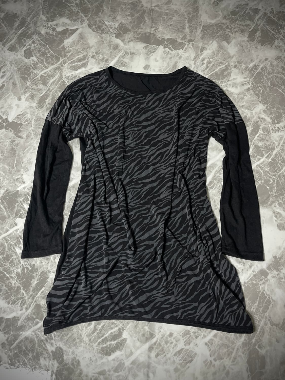 leopard 2way fake sleeve t 상품이미지1