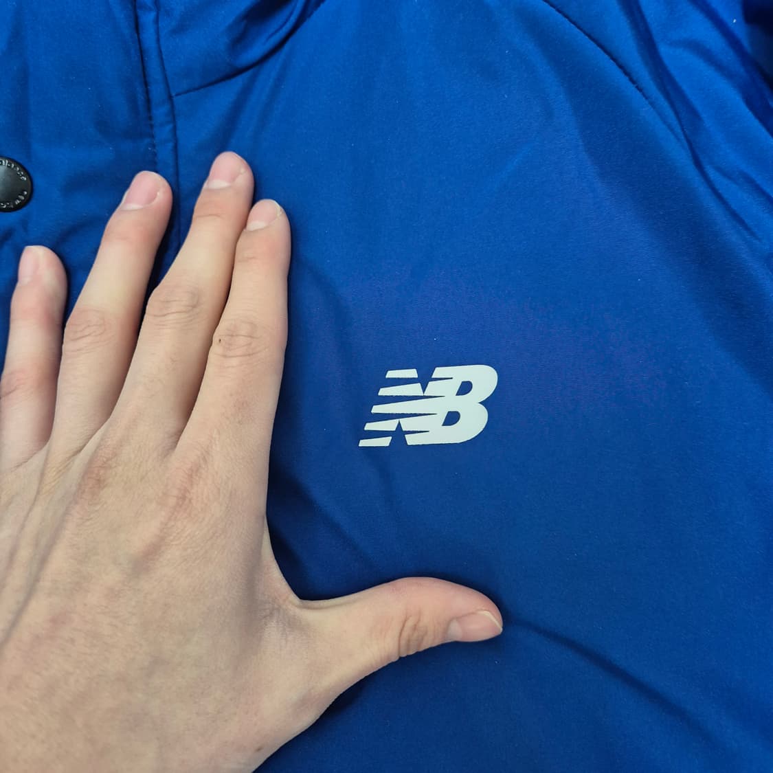 뉴발란스 배색 다운 후드 롱패딩 점퍼 L(100) 상품이미지4