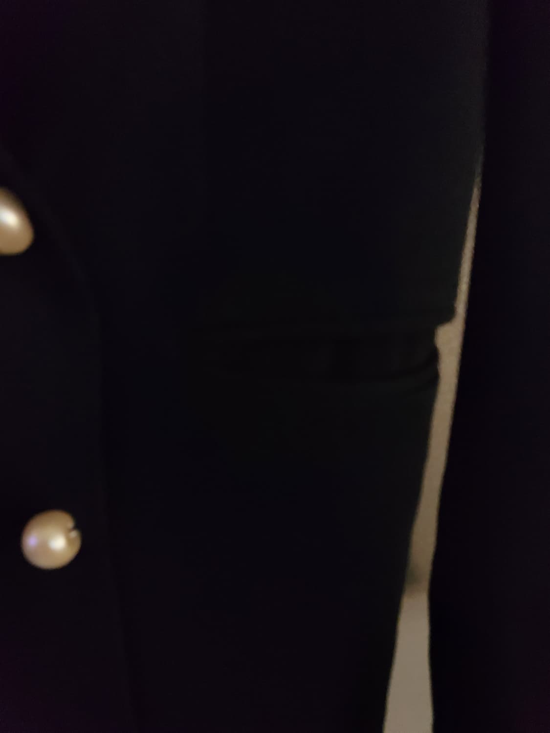 TIME 타임 블랙 더블 브레스트 자켓/총장73/가슴45 상품이미지4