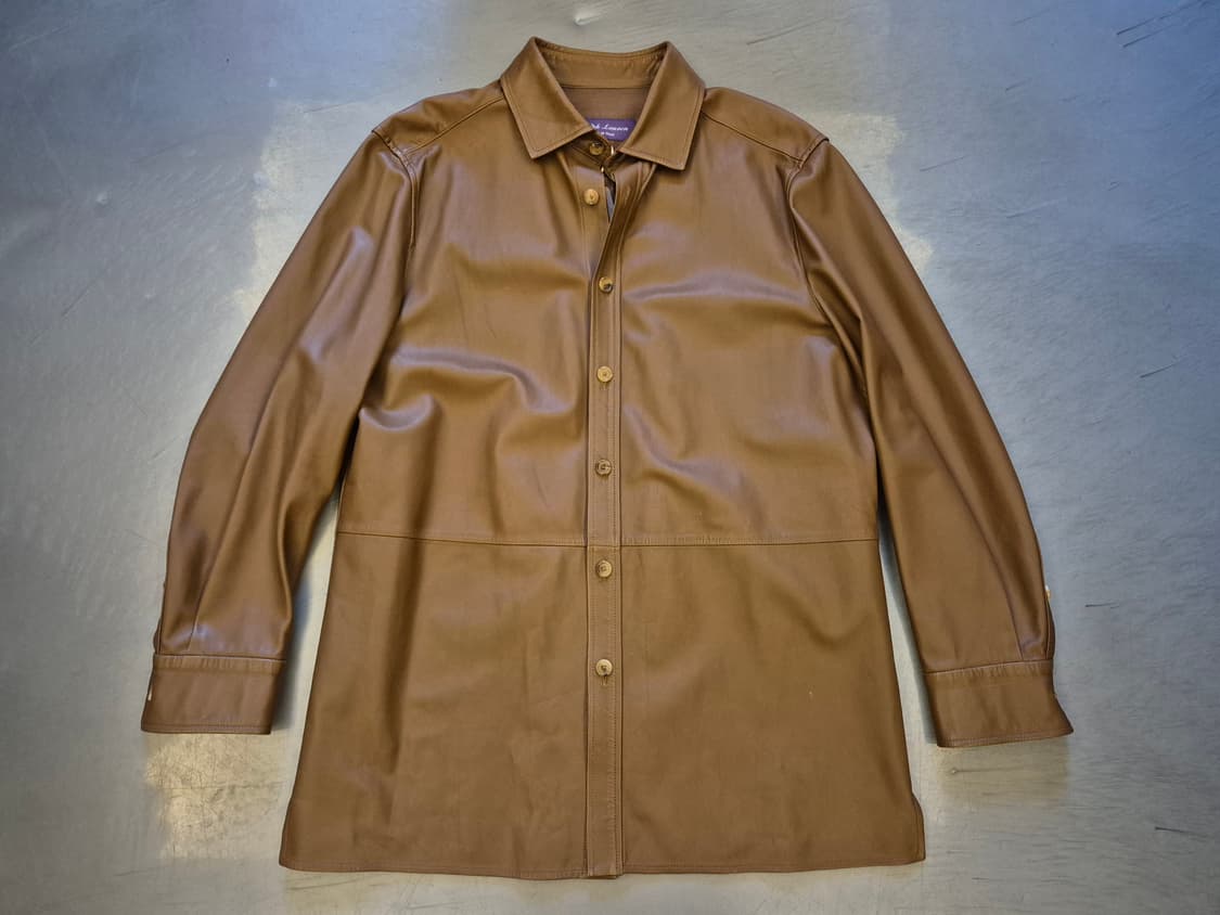 Ralph Luren purple label lambskin shirt 상품이미지3