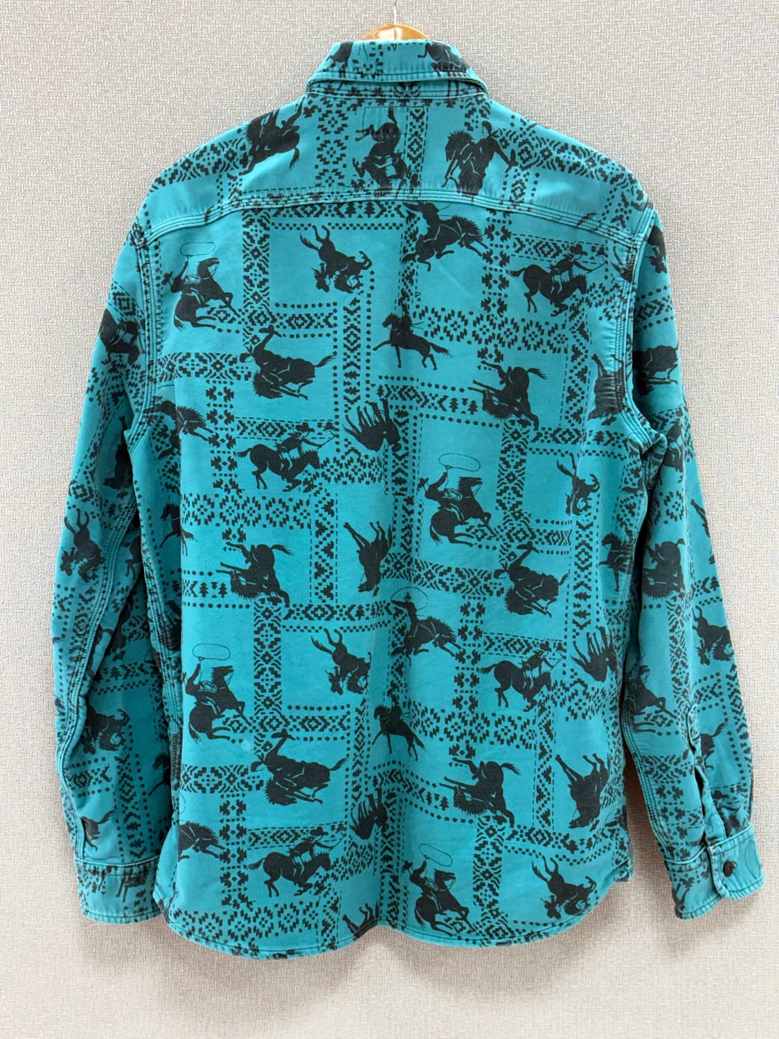 더블알엘 웨스턴 프린트 몰스킨 워크셔츠 / L 상품이미지5