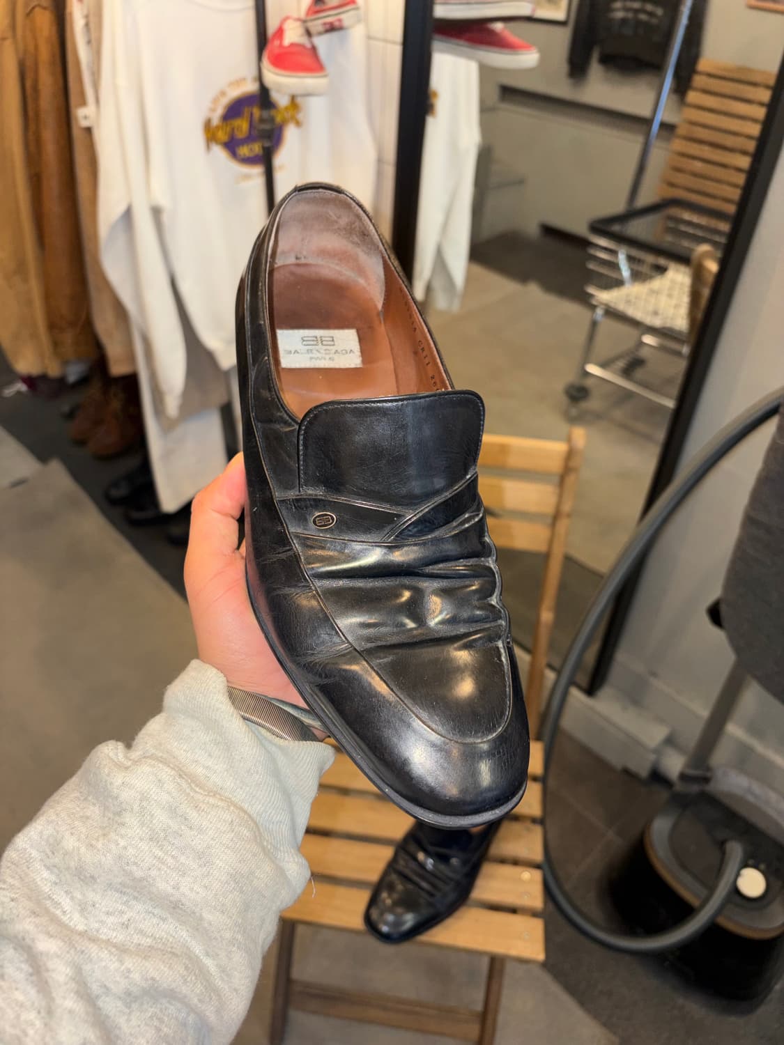 90‘s Balenciaga Paris Shirring BB loafer 상품이미지6