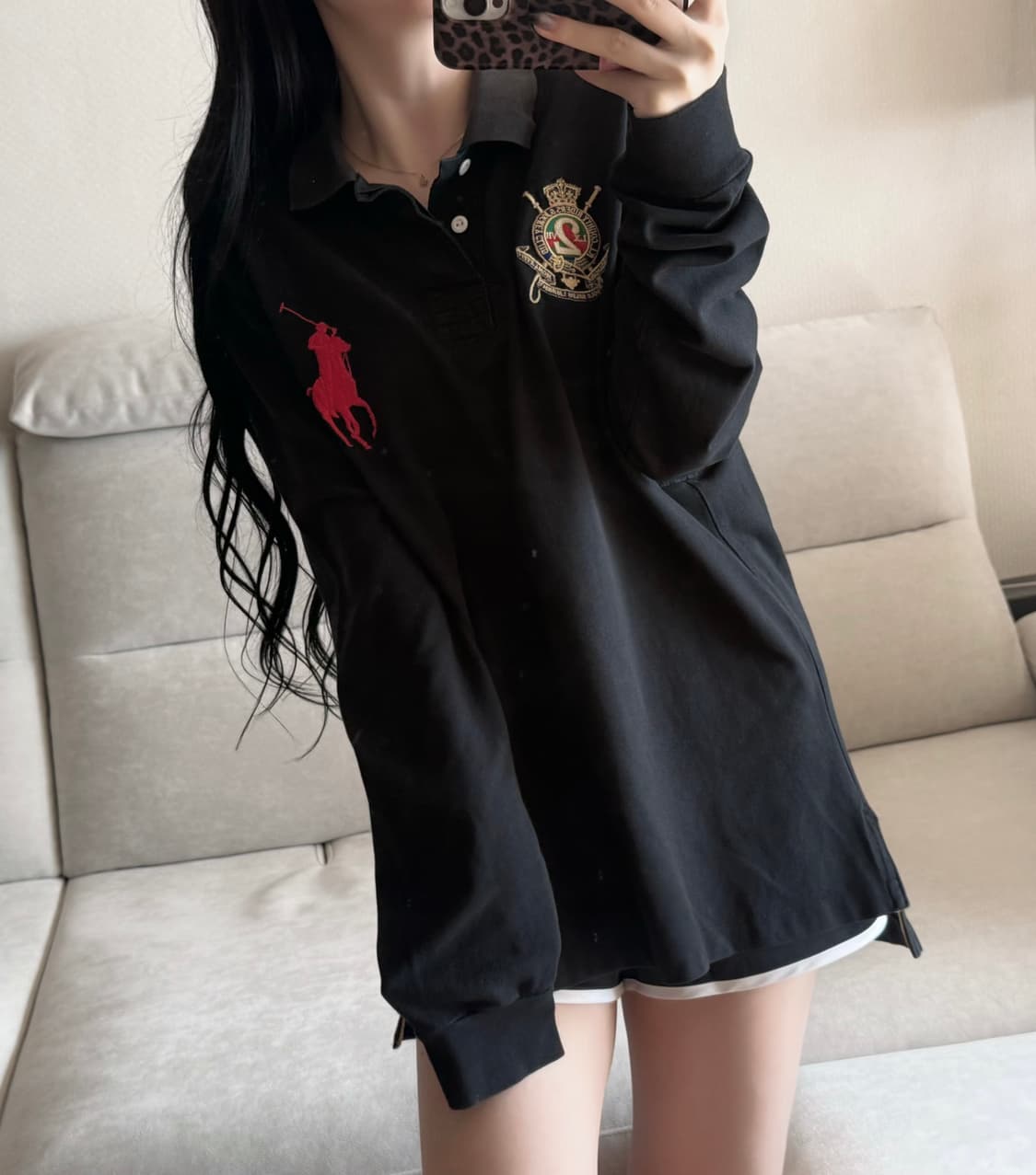 폴로 랄프로렌 빅포니 치프키프 검빨 긴팔 상품이미지1