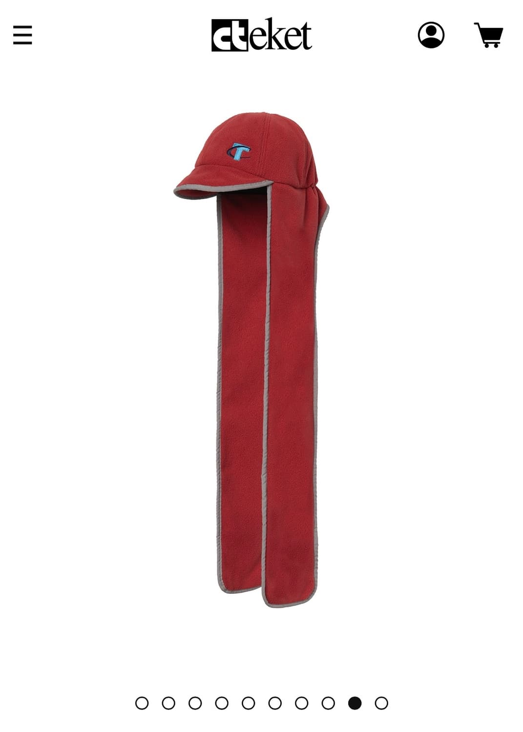 테켓 CT Fleece Muff Cap Red 상품이미지1