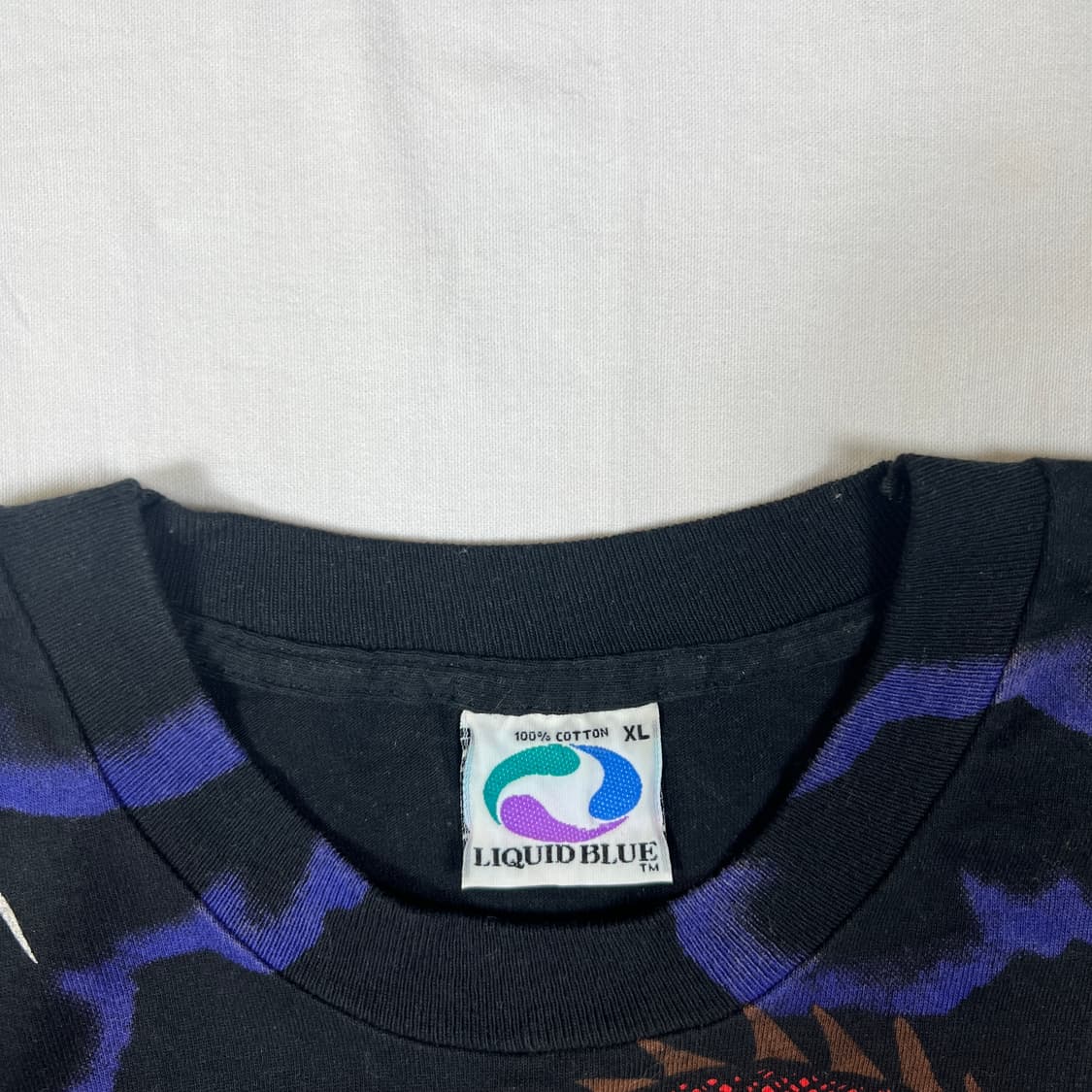 90’s 93년도 리퀴드블루 드래곤나이트 올프린트 티셔츠 상품이미지9