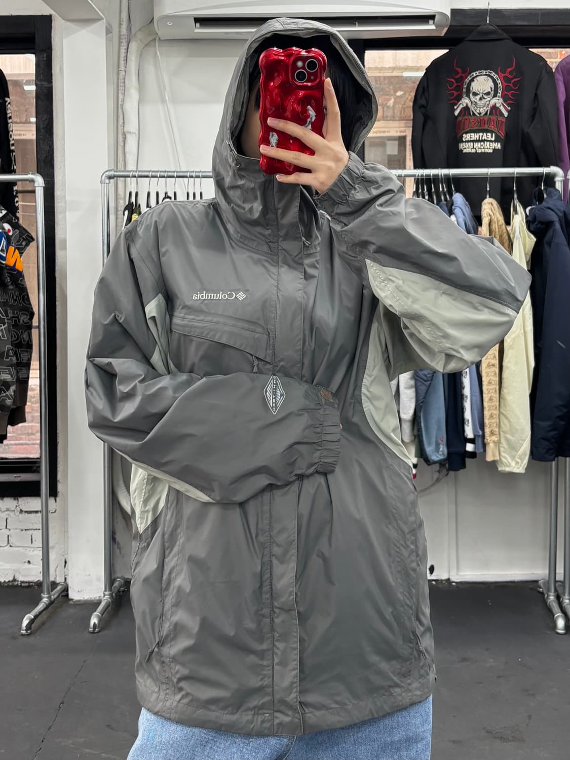 콜롬비아 옴니테크 그레이 바람막이 상품이미지2