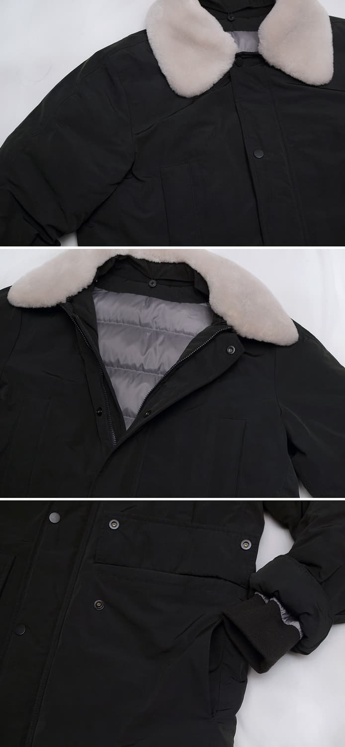 에피그램 양털카라 시어링 구스다운 패딩 자켓 (M 100) 상품이미지8