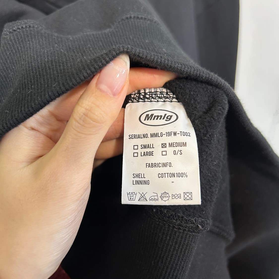 Mmlg 남성 기모 후드티 M 상품이미지4