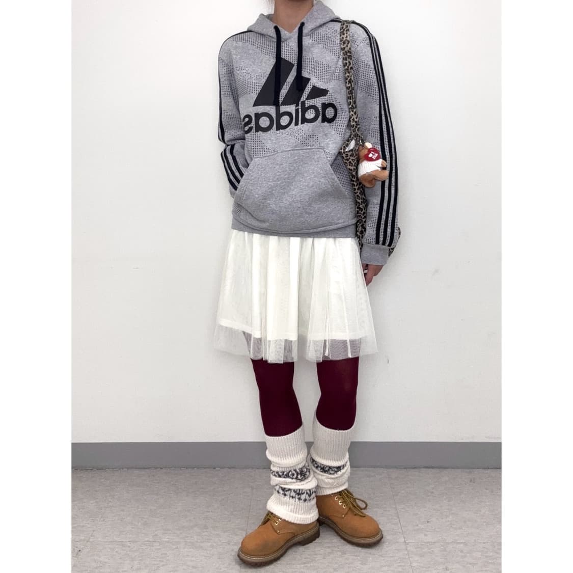 빈티지 아디다스 기모 후드티 상품이미지2