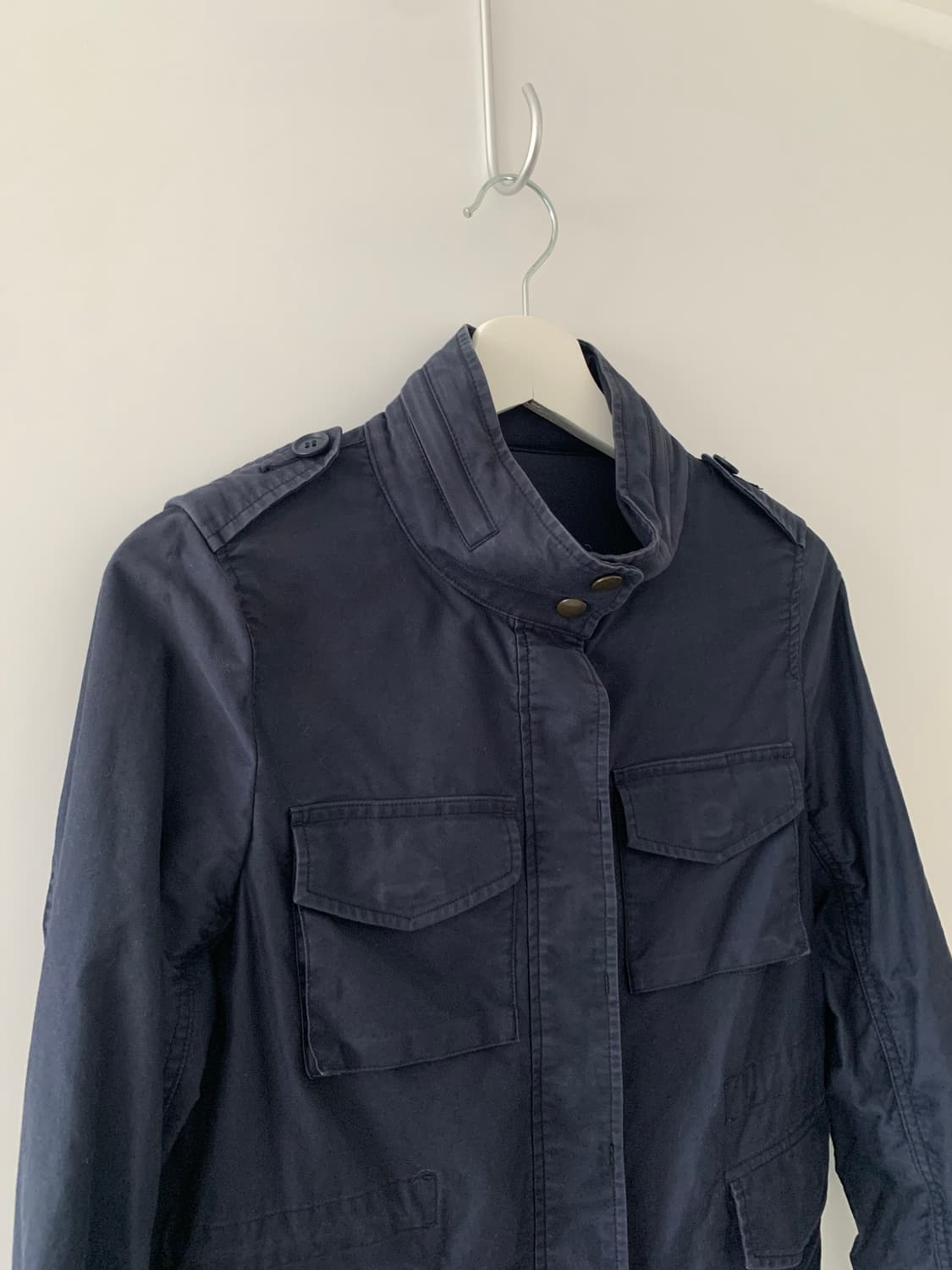 네이비 코튼 자켓 상품이미지2