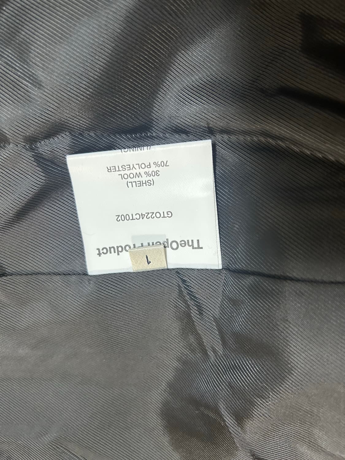 더오픈프로덕트 하이넥 울 오버코트 블랙 상품이미지6