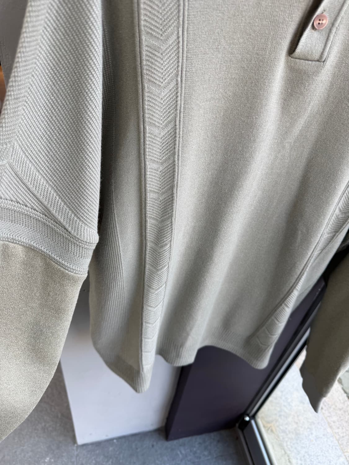 105/ 시스템옴므 21FW 쿼터하프 니트 상품이미지6