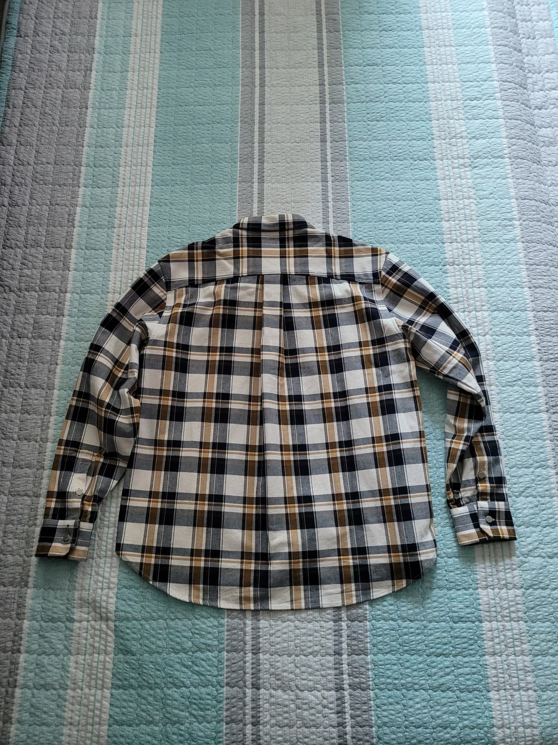 커먼 스탠다드CommonStandard 하드코튼 오버핏 체크남방 110 상품이미지10