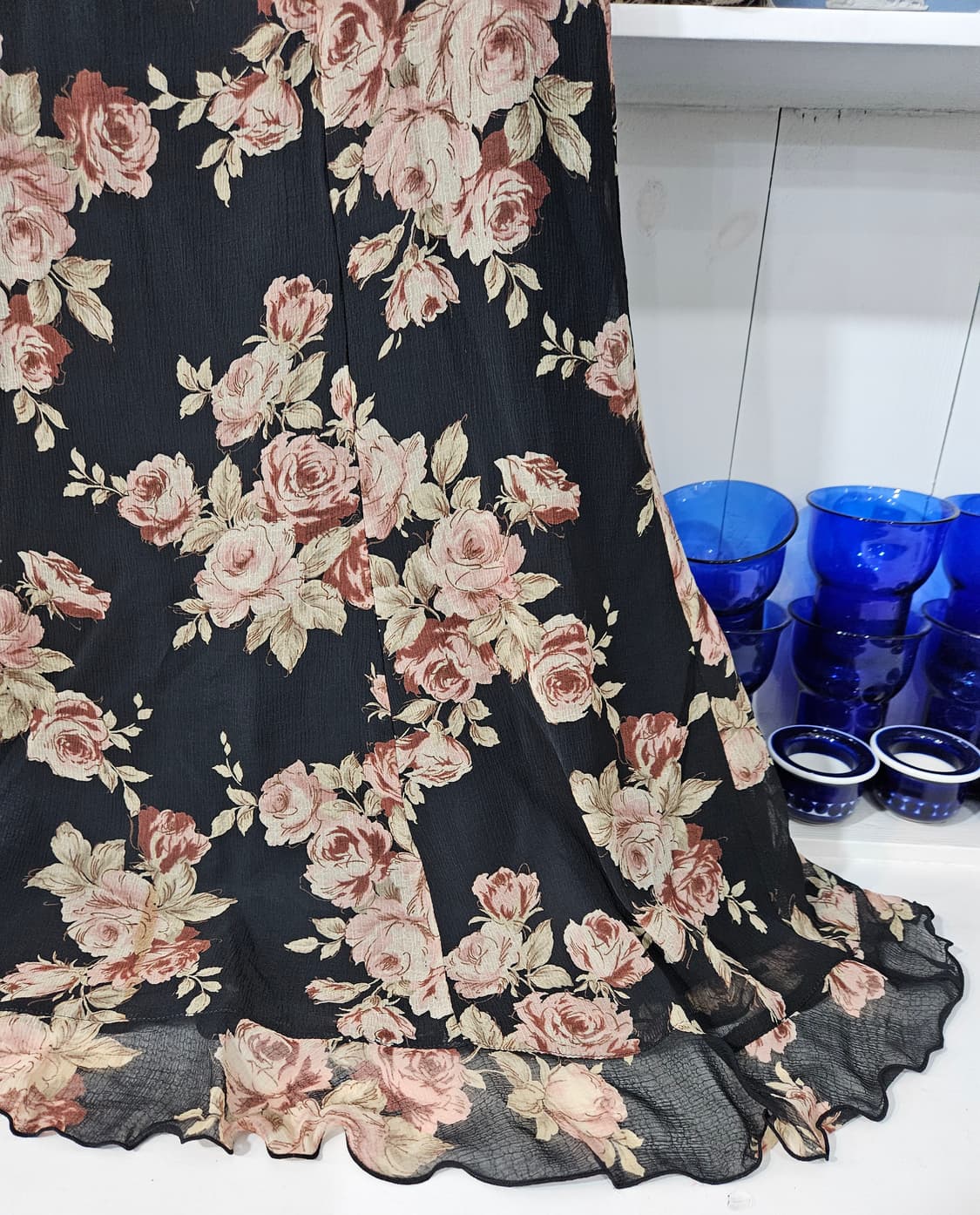 LEST ROSE 로즈 쉬폰 끈원피스 빈티지 상품이미지3