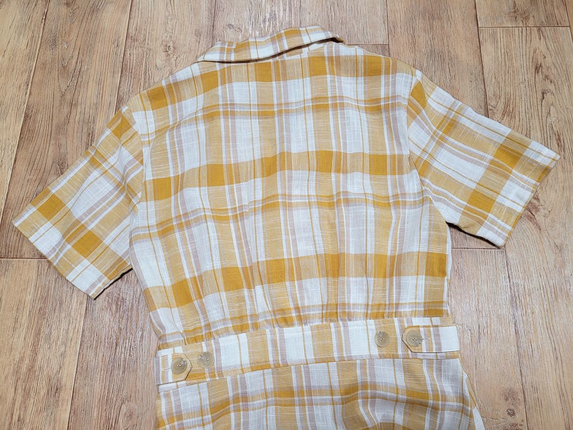 JJ지고트(JIGOTT) 체크 린넨원피스 55 상품이미지5