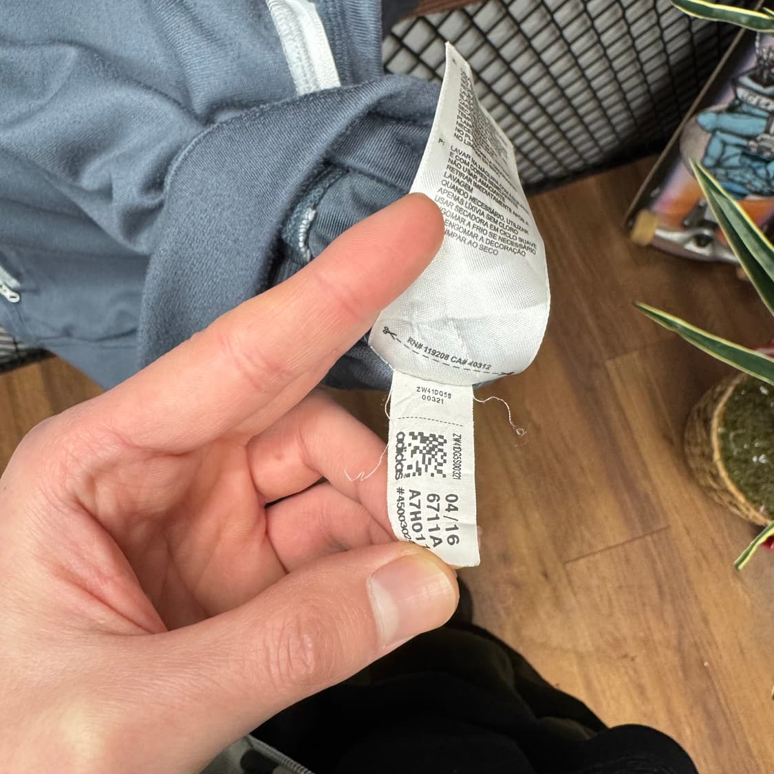 아디다스 유니폼 트랙 자켓 전면 PEI EC 로고 포인트 그레이 상품이미지9