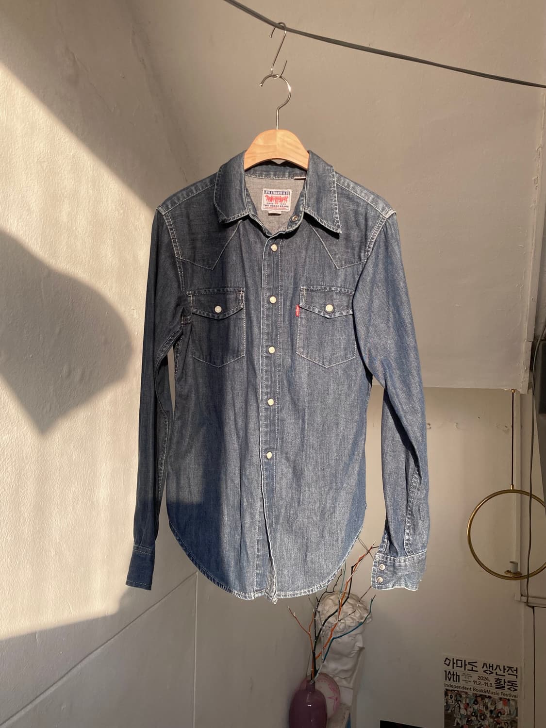 LEVIS '99 빈티지 웨스턴 자개 단추 셔츠 상품이미지1