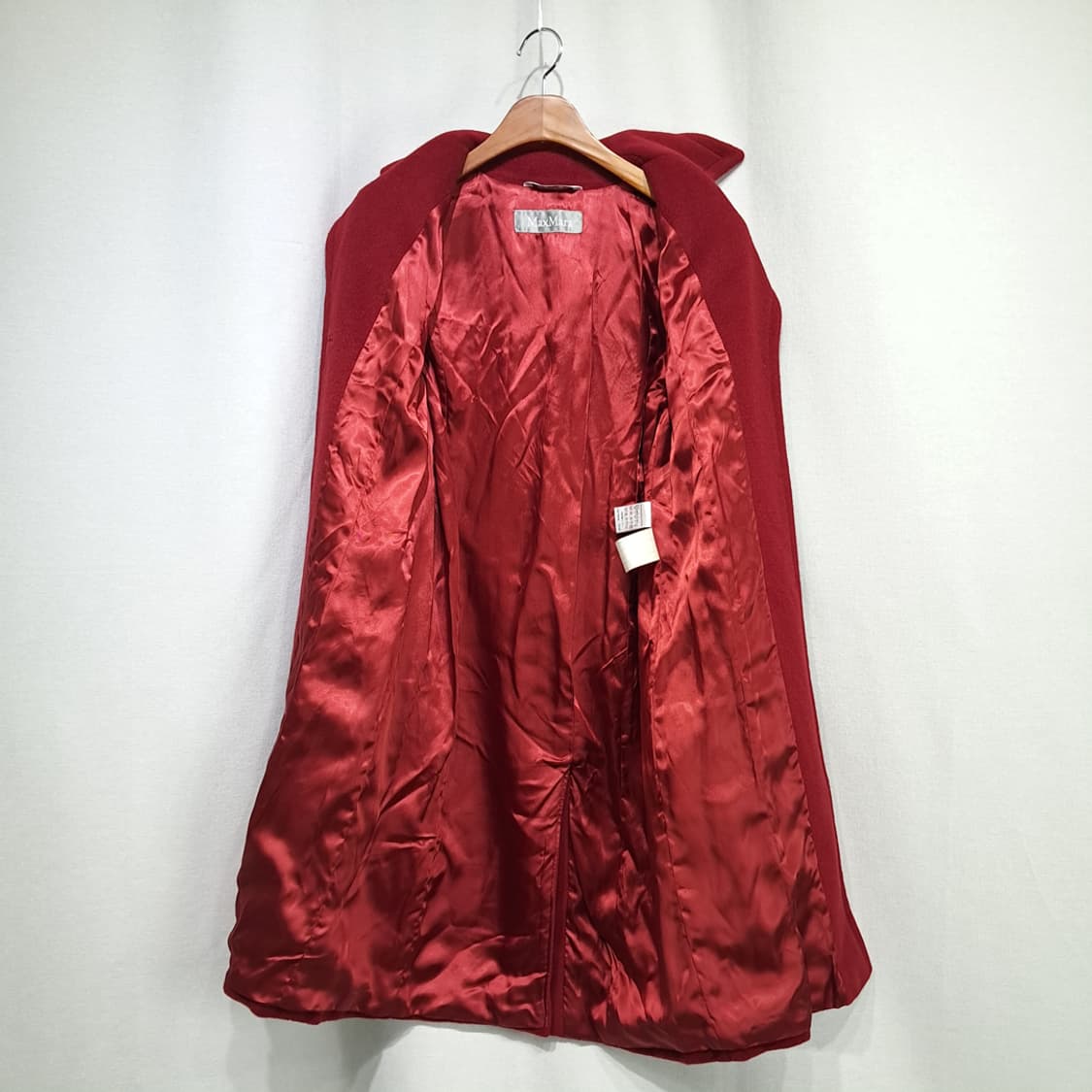 CN959W M 막스마라 레드 울 롱코트 상품이미지6