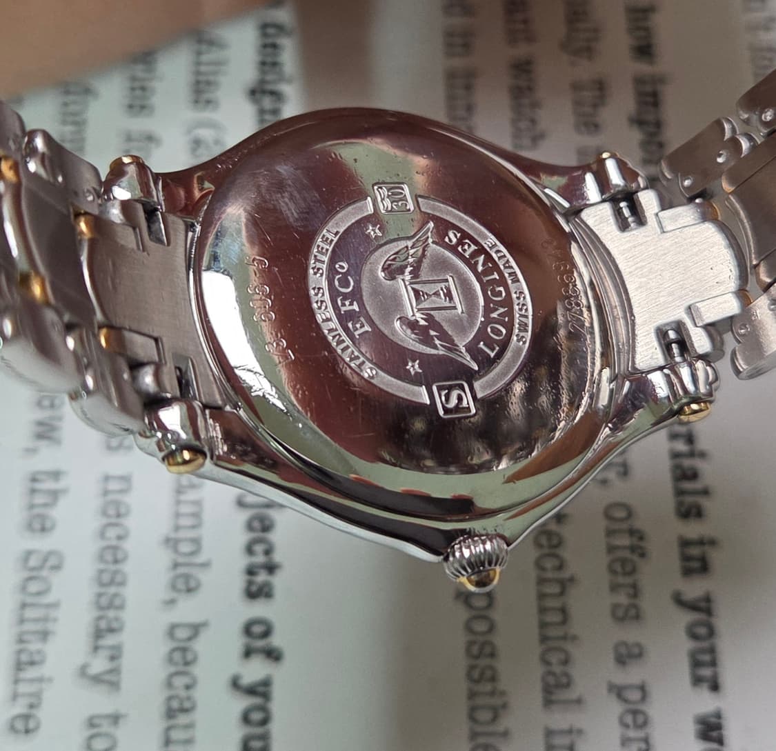 레어] 빈티지 론진 골든윙 파이브스타 화이트로만 골드콤비 브레이슬릿 ve 상품이미지7